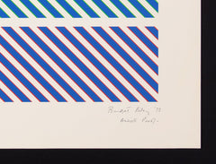 Bridget Riley signed print in pencil