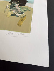 Francis Bacon signature in pencil