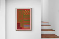 Paolozzi proof print on wall