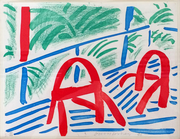 David Hockney: Two Red Chairs, March 1986 Homemade Print – ModernPrints ...