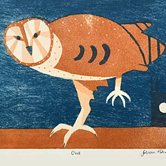 Julian Trevelyan: Owl (1969) print for sale | ModernPrints.co.uk